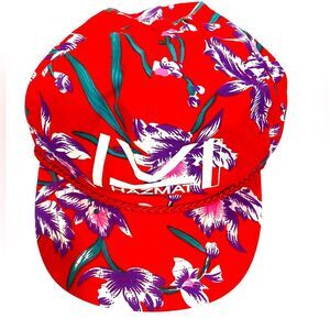 Vintage Snapback Rope Hat Cap- HAZMAT Hawaiian Tropical Style Trucker Hat